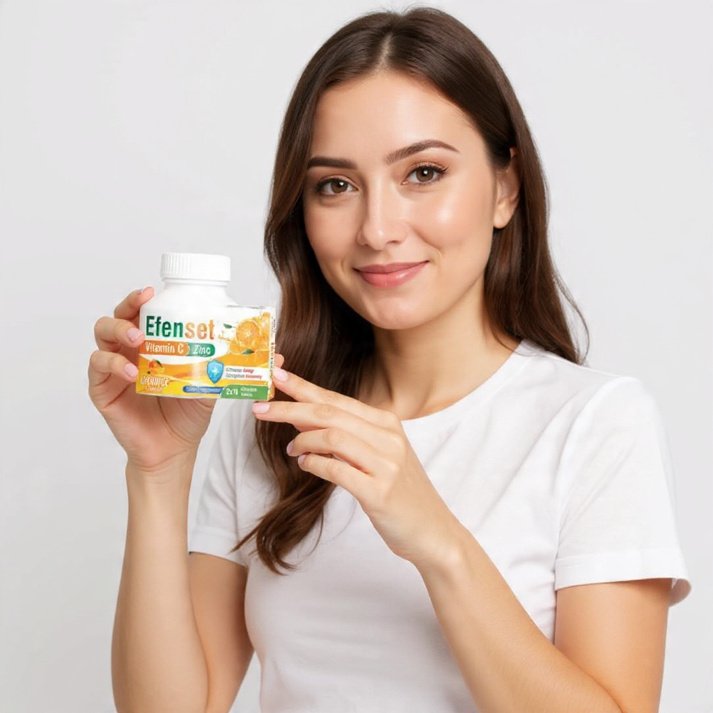 EfenSet Vitamin C Zinc Tablets Immune Dietary Supplement - Image 2