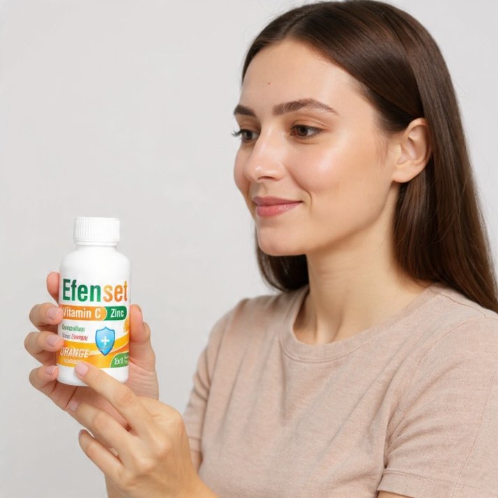EfenSet Vitamin C Zinc Tablets Immune Dietary Supplement - Image 3
