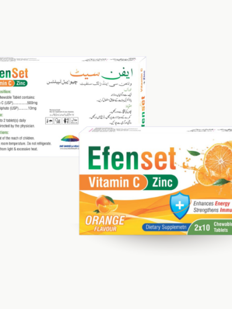 EfenSet Vitamin C Zinc for a boost in energy and immune health