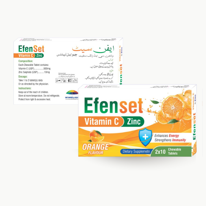 EfenSet Vitamin C Zinc for a boost in energy and immune health